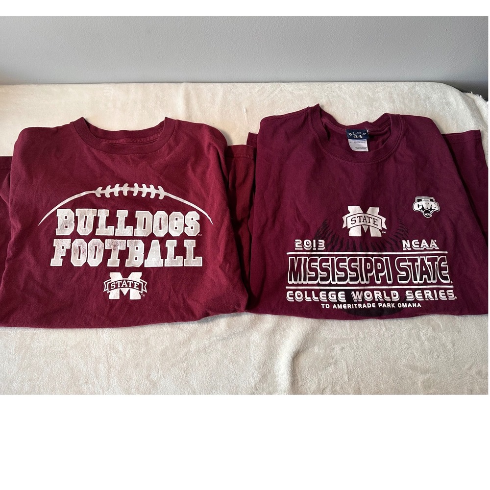 Vintage Mississippi State Bulldogs T-Shirts 2013 College World Series Football